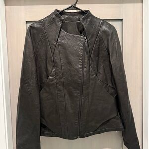 Danier Dark Leather Jacket